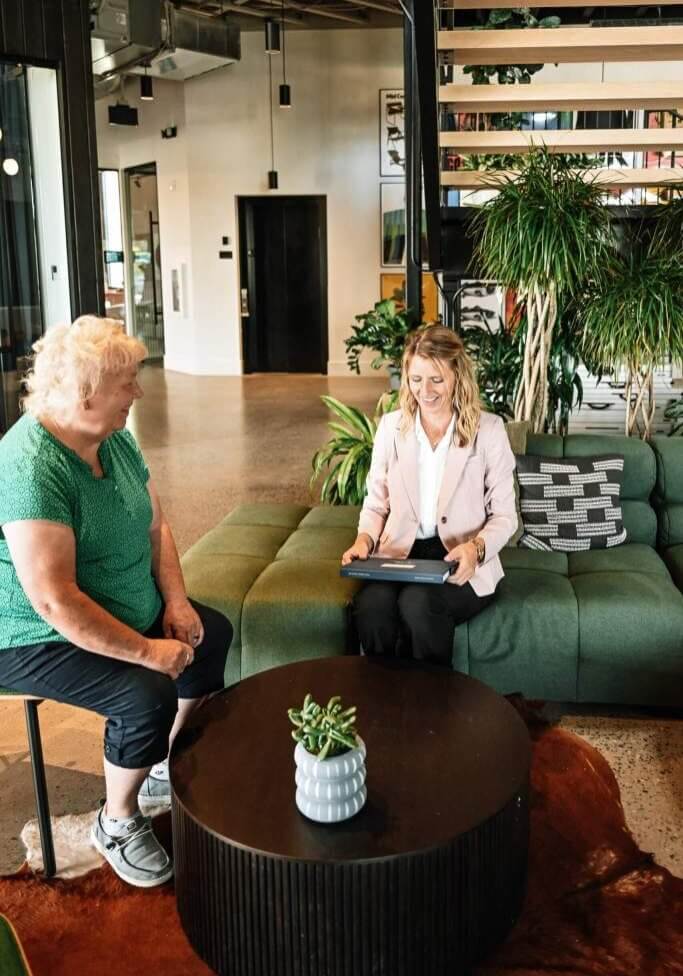 client and Marne discussing Small Estate Procedures in Utah